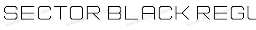 Sector Black Regular字体转换
